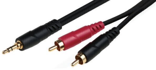  3.5mm Stereo Male to Dual RCA Male (Right and Left) RCA Audio  Cable, 25 Feet : Electronics