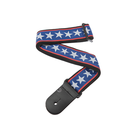D'Addario 50A10 Polyester Woven Guitar Strap - Stars and Stripes - CBN Music Warehouse