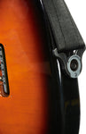 D'Addario 50BAL00 Auto Lock Nylon Guitar Strap - Black - CBN Music Warehouse