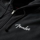 Fender Spaghetti Logo Zip Hoodie  Medium Black - CBN Music Warehouse