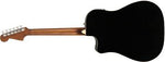 Fender Redondo Player Acoustic Guitar - Jetty Black - CBN Music Warehouse