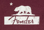 Fender Sangria Red Bear T-Shirt