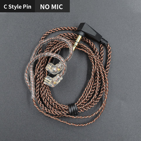 KZ Original Replacement Cable Oxygen Free Type "C" for compatible models KZ In Ear Earphones