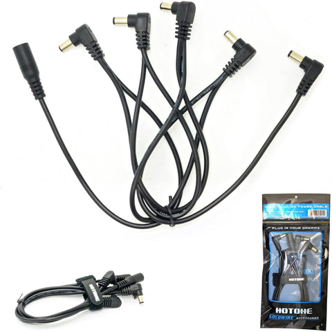 Hotone Goldwire DC Power Cable - 5 plugs - CBN Music Warehouse