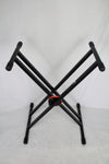MJ Audio SF508 Keyboard / Piano Stand Double X-Brace Construction Adjustable Black - CBN Music Warehouse