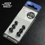 KZ Noise Isolation Memory Foam Ear tips - 3 Pairs L M S Size Replacement Earbuds for KZ In-Ear Earphones - Black
