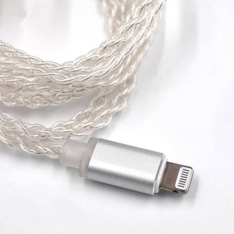 KZ Lightning Cable Plug compatible with apple devices - Replacement cable Type "C" for KZ In-Ear Compatible models