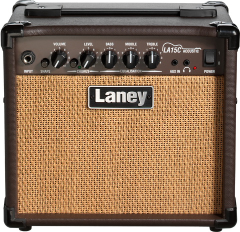 Laney LA15C 15W 2x5 Acoustic Combo Amp Brown - CBN Music Warehouse