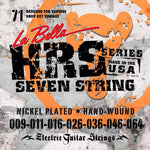 La Bella HRS-71 Electric Guitar Stings - Nickel Round - 7 String, 09-64 - CBN Music Warehouse