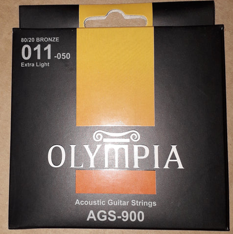 Olympia AGS900 Acoustic Guitar Strings 011-050 Extra Light - CBN Music Warehouse