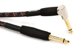 Roland Gold Series 10ft Instrument Cable RIC-G10A 1/4" TS Straight / Angle - CBN Music Warehouse