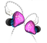 KZ ZST X Purple Bundle - KZ ZST Purple in Ear Earphones + KZ Eva Carrying Case