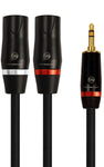 Sound Barrier Ultra Series 3 ft Audio Cable 3.5mm to Dual XLR-M - CBN Music Warehouse