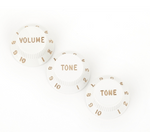 Fender Stratocaster® Knobs, White (Volume, Tone, Tone) (3)