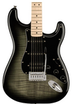 Squier Affinity Series Stratocaster Electric Guitar - Black Burst with Maple Fingerboard