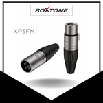 Roxtone XP3FM Male & Female 3-pin DMX Cable-mount Connector Set