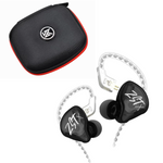 KZ ZST X Black BUNDLE - in-Ear Headphones (Black Without Mic) + Genuine KZ Carrying Case