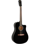 Fender CD-60SCE Dreadnought Acoustic-Electric Guitar Black - CBN Music Warehouse