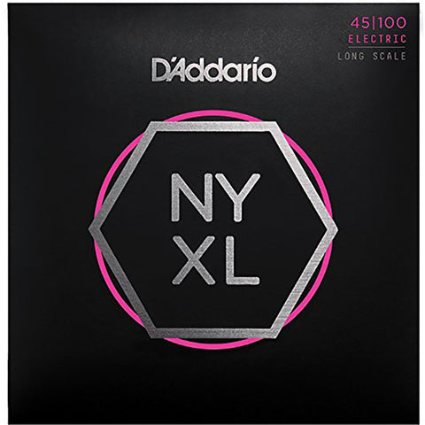 D'Addario NYXL45100 Regular Light Long Scale Nickel Wound Bass Strings - .045-.100 - CBN Music Warehouse