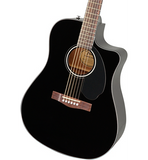 Fender CD-60SCE Dreadnought Acoustic-Electric Guitar Black - CBN Music Warehouse