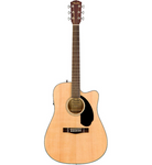 Fender CD-60SCE Dreadnought Acoustic-Electric Guitar Natural - CBN Music Warehouse