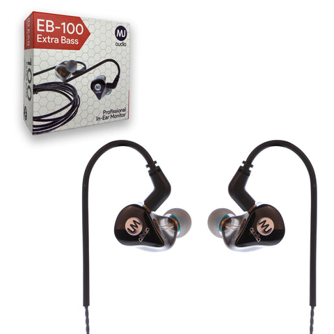 MJ Audio EB-100 Sound Isolating Monitors In-Ear Earphones / Headphones - CBN Music Warehouse