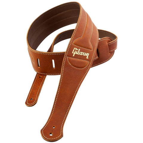 Gibson Leather guitar Strap The Classic Brown - CBN Music Warehouse