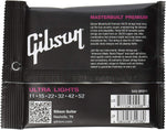Gibson Accessories SAG-BRS11 Masterbuilt Premium 80/20 Bronze Ultra Light Acoustic Guitar Strings - CBN Music Warehouse