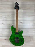 EVH Wolfgang Standard QM Electric Guitar - Transparent Green with Baked Maple Fingerboard
