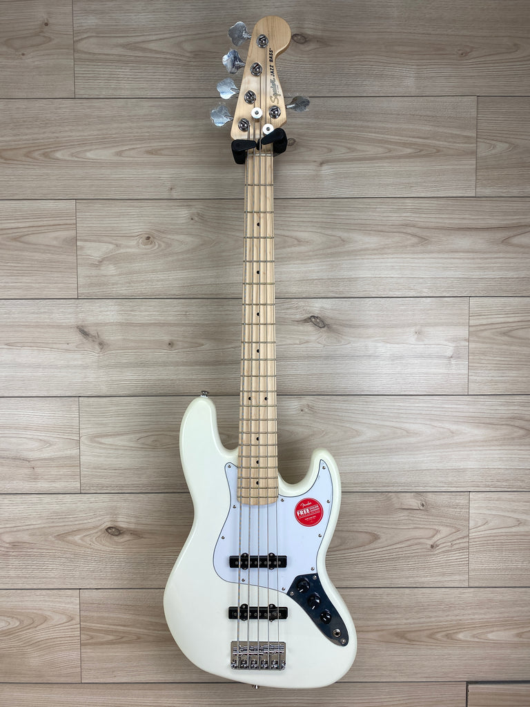 Squier Affinity Series Jazz Bass V 5-strings Bass, Olympic White 