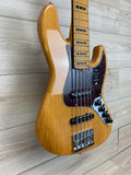Fender American Ultra Jazz Bass® V, Aged Natural