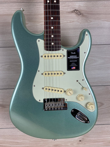 Fender American Professional II Stratocaster Electric Guitar - Mystic Surf Green with Rosewood Fingerboard
