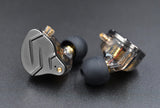 KZ ZSN Pro BUNDLE - in Ear Earphones (No Mic, Grey) + Genuine KZ ABS Case