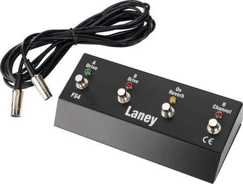 Laney FS4 4-Way Footswitch Pedal (for: IRT, VH, NEXUS) - CBN Music Warehouse