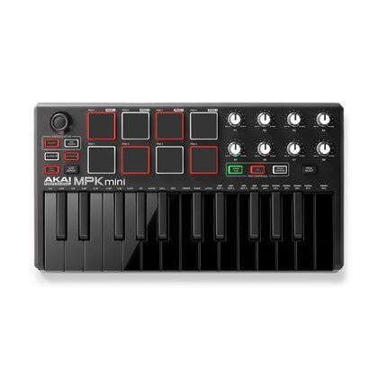 Akai Professional MPK mini MKII - Compact Keyboard and Pad Controller Black - CBN Music Warehouse