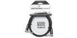 Roland RIC-B3AA Black Series 3' Angled to Angled Instrument Cable - CBN Music Warehouse