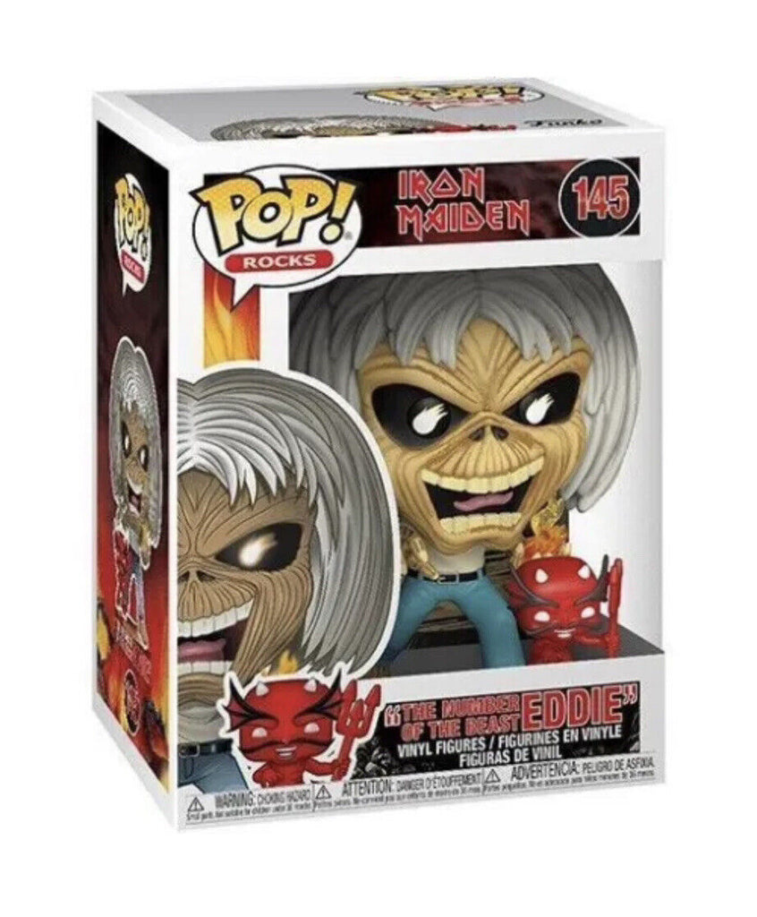 Iron Maiden Number of the Beast (Skeleton Eddie) Funko Pop! Rocks Viny ...