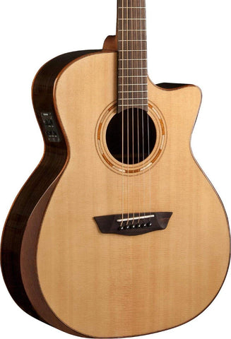 Washburn Comfort Series WCG20SCE Acoustic-Electric Guitar Natural - CBN Music Warehouse